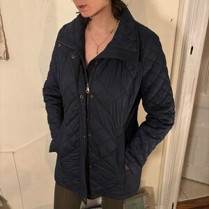 Women's Quilted Navy Jacket